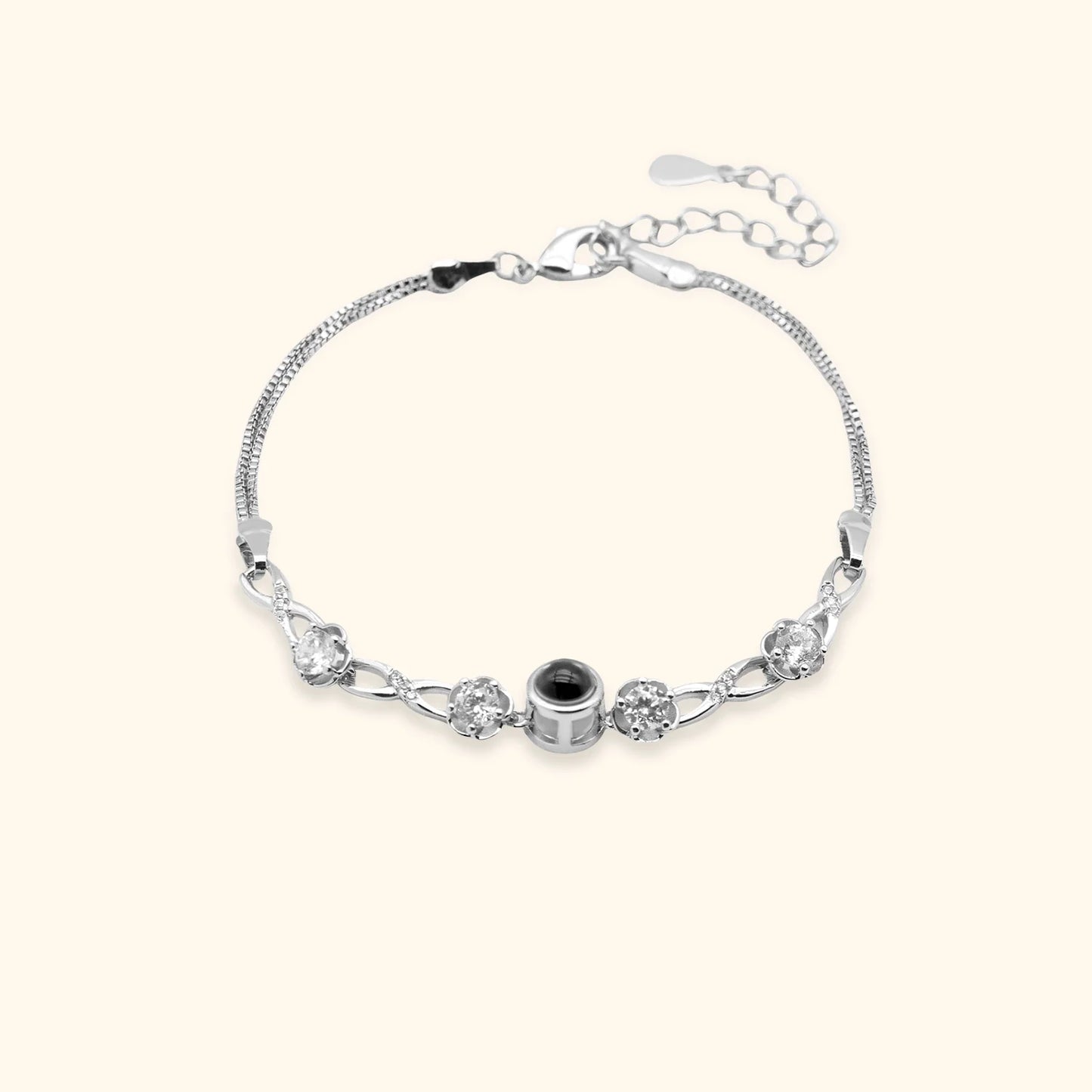 Personalisiertes Fotoarmband – Zirkonia