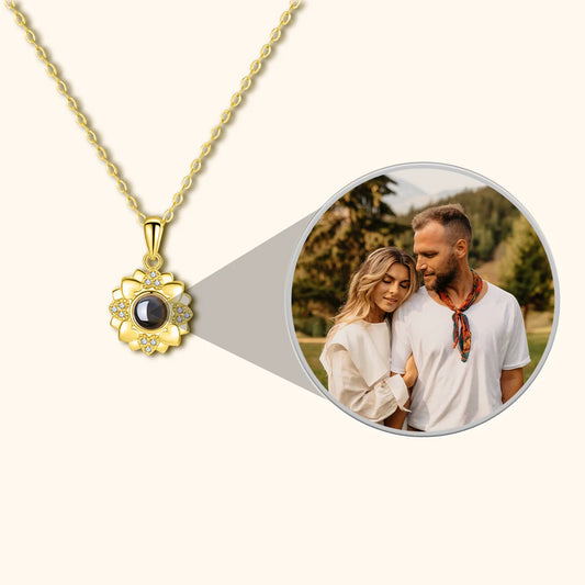 Personalisierte Fotokette – Blume