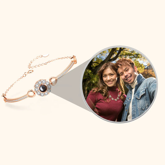 Personalisiertes Fotoarmband – Blume