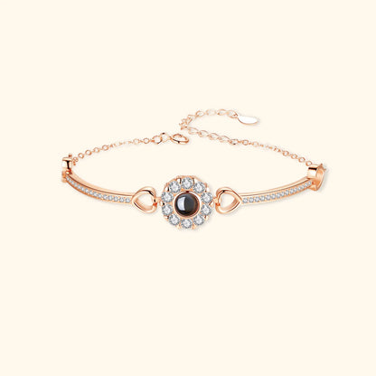 Personalisiertes Fotoarmband – Blume