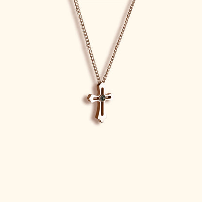 Personalisierte Fotokette – Kreuz