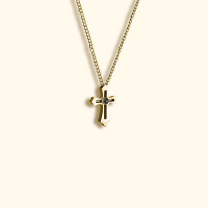 Personalisierte Fotokette – Kreuz