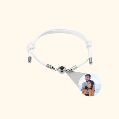 Personalisiertes Fotoarmband – Weiß