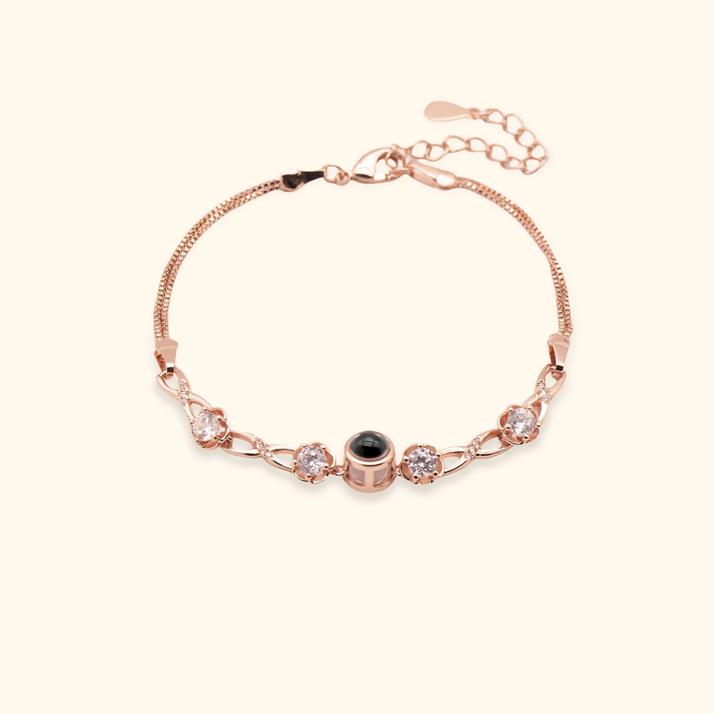 Personalisiertes Fotoarmband – Zirkonia