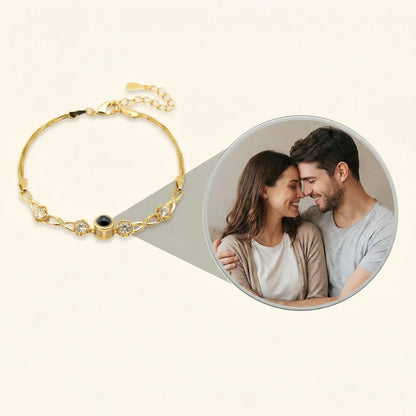 Personalisiertes Fotoarmband – Zirkonia