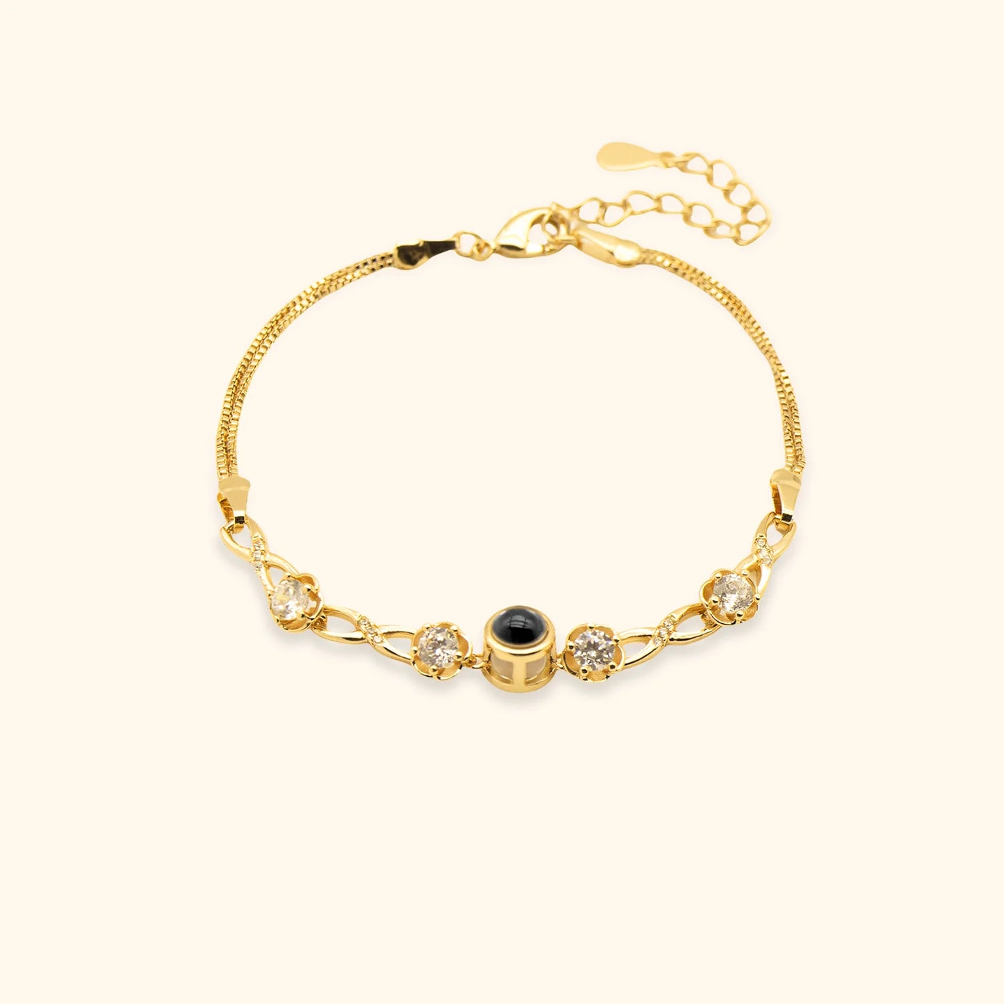Personalisiertes Fotoarmband – Zirkonia