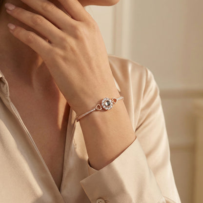 Personalisiertes Fotoarmband – Blume