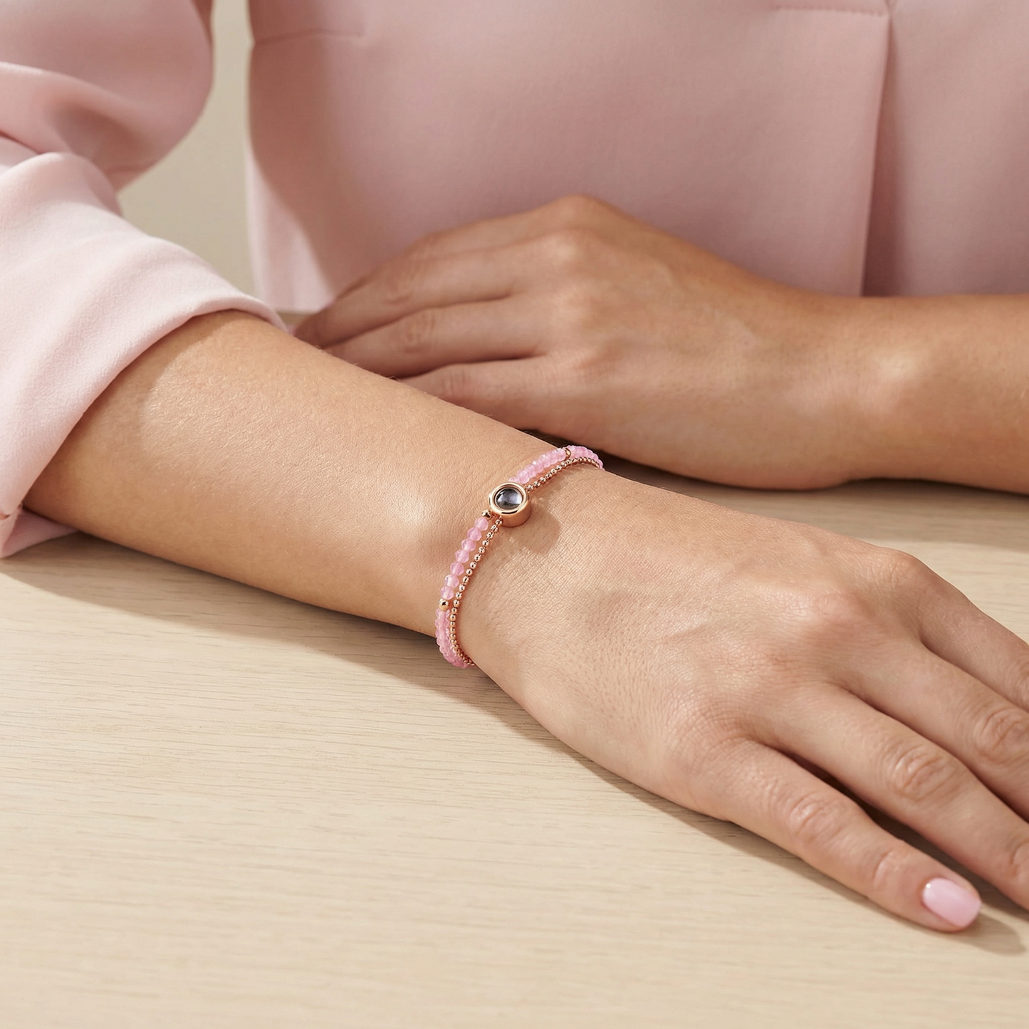 Personalisiertes Fotoarmband – Kristall